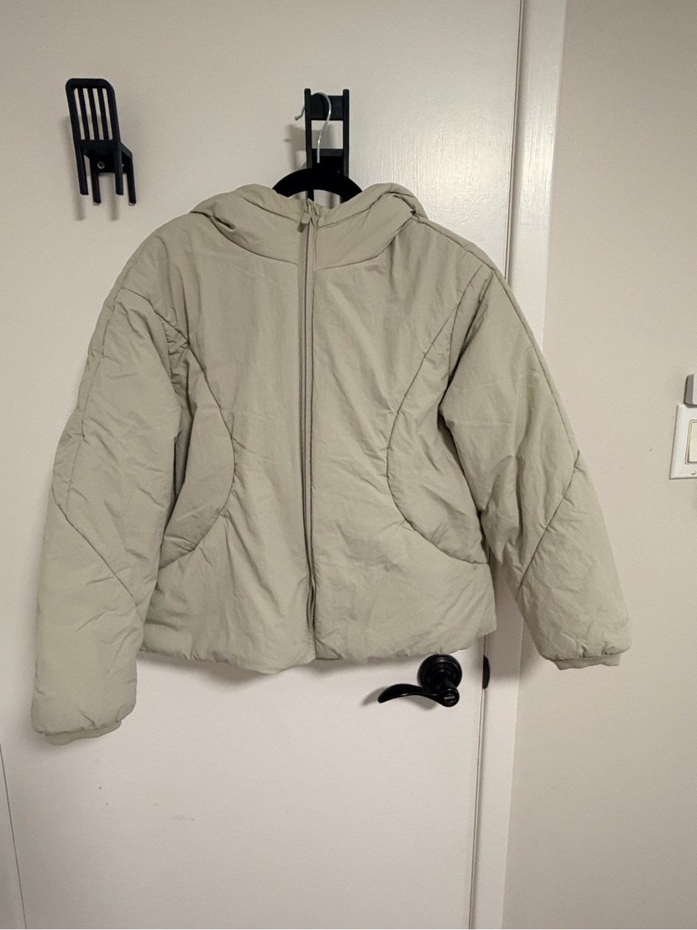 lululemon athletica Hooded Puffer Jacket in Light Sage